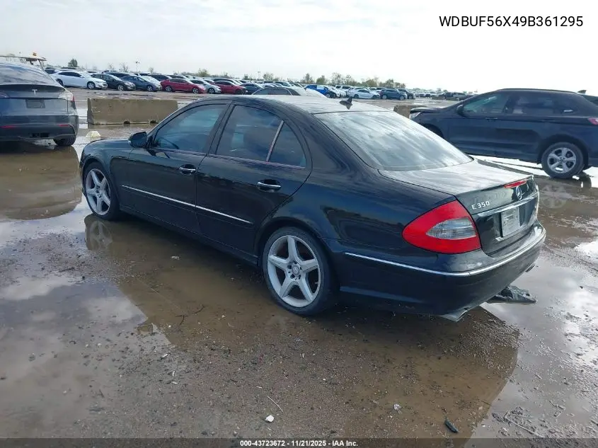 WDBUF56X49B361295 2009 Mercedes-Benz E 350