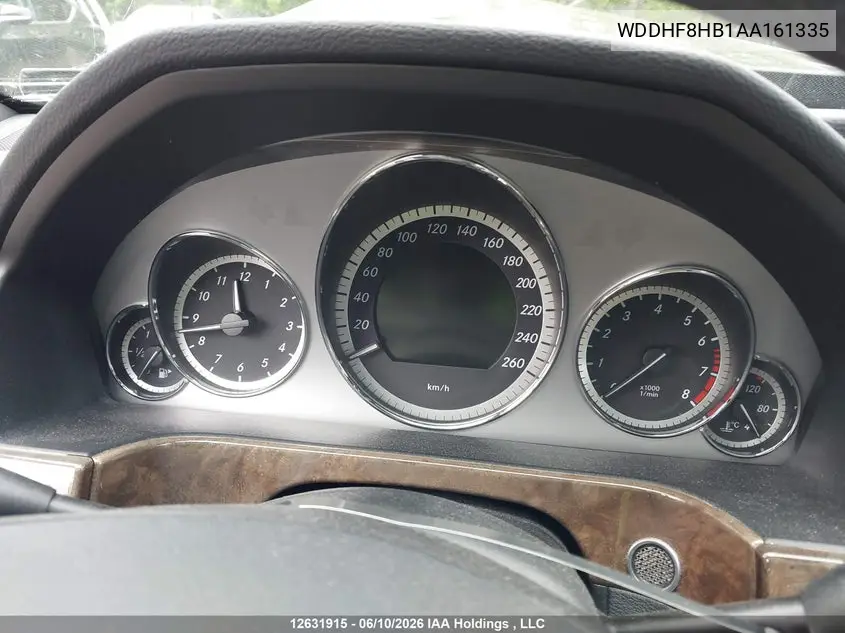 2010 Mercedes-Benz E 350 4Matic VIN: WDDHF8HB1AA161335 Lot: 12631915