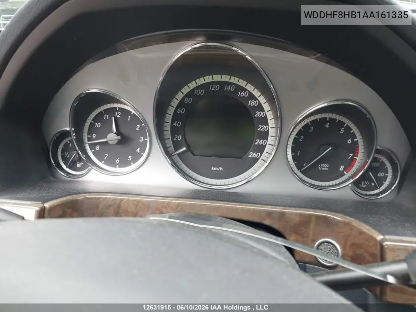 2010 Mercedes-Benz E 350 4Matic VIN: WDDHF8HB1AA161335 Lot: 12631915