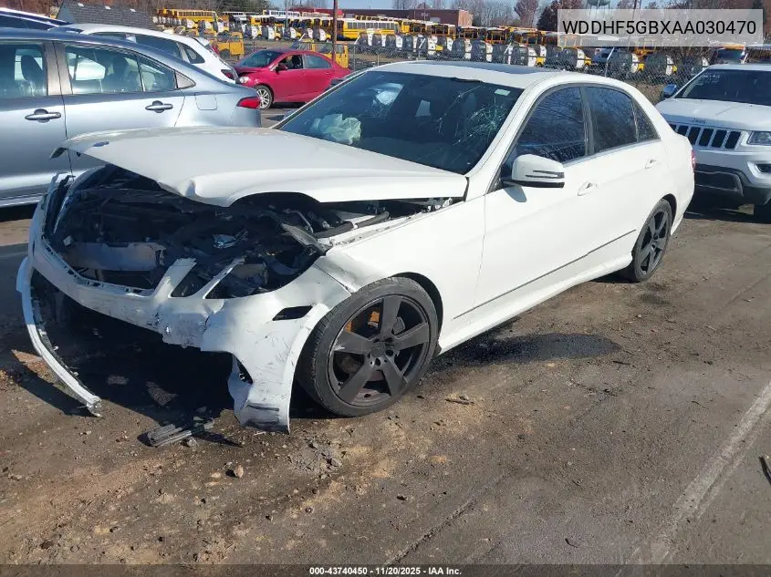 WDDHF5GBXAA030470 2010 Mercedes-Benz E 350