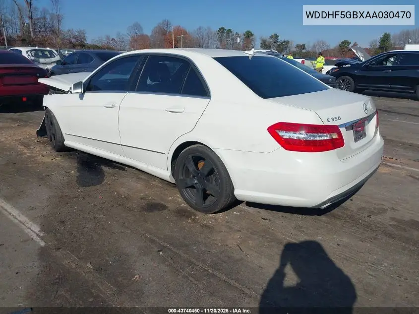 WDDHF5GBXAA030470 2010 Mercedes-Benz E 350