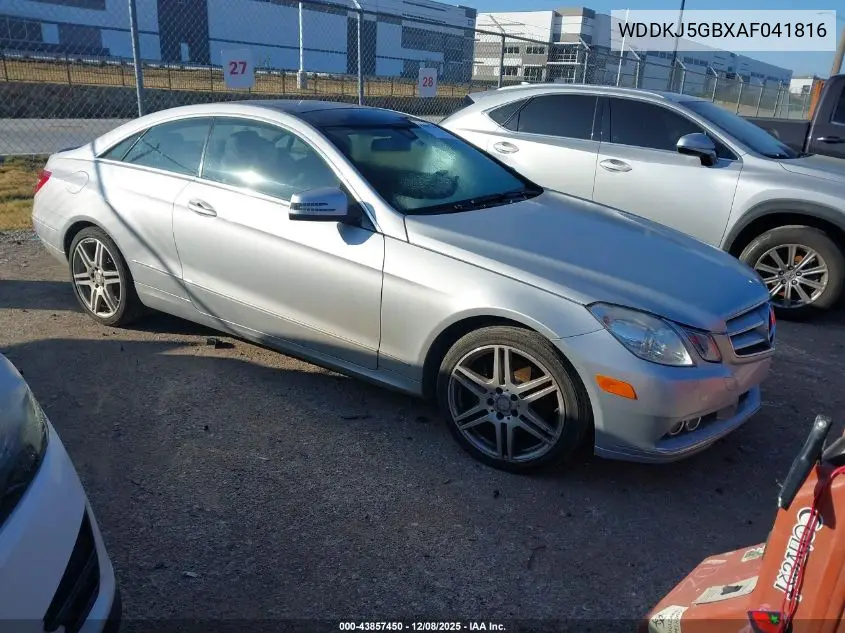 WDDKJ5GBXAF041816 2010 Mercedes-Benz E 350