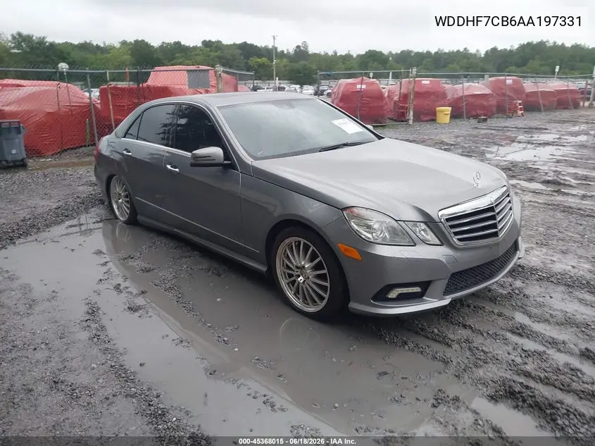 2010 Mercedes-Benz E 550 VIN: WDDHF7CB6AA197331 Lot: 45368015