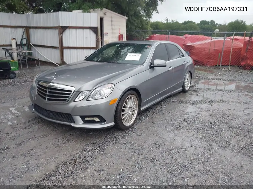 2010 Mercedes-Benz E 550 VIN: WDDHF7CB6AA197331 Lot: 45368015