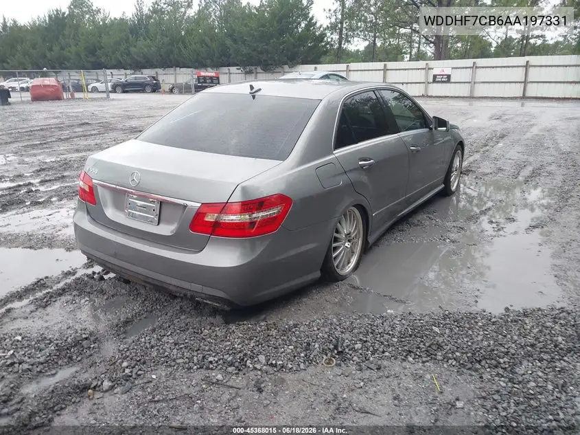 2010 Mercedes-Benz E 550 VIN: WDDHF7CB6AA197331 Lot: 45368015