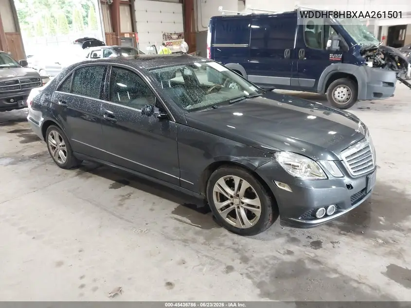 2010 Mercedes-Benz E 350 4Matic VIN: WDDHF8HBXAA261501 Lot: 45436786