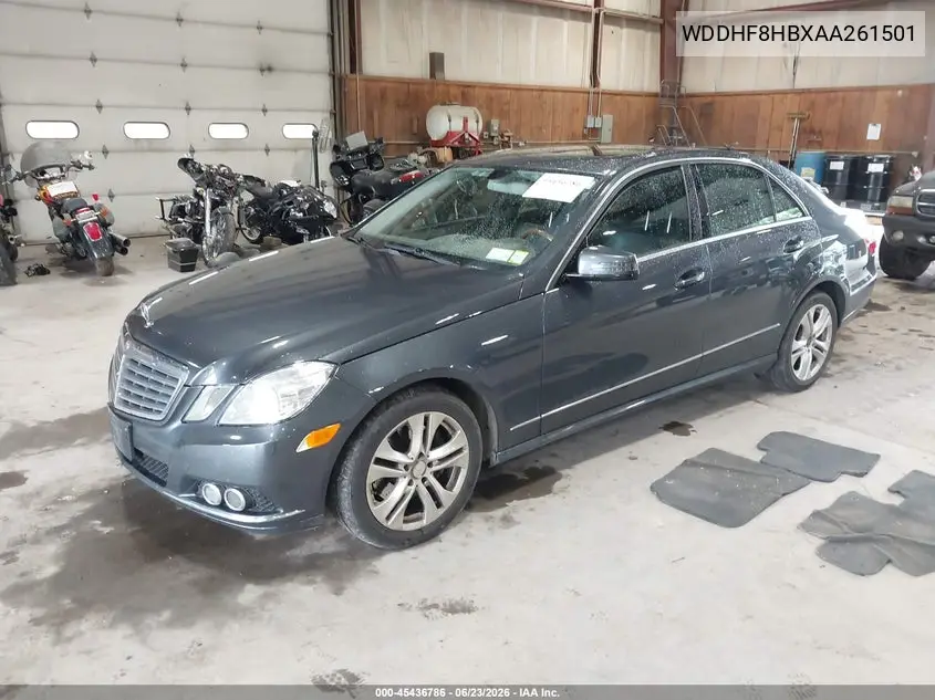 2010 Mercedes-Benz E 350 4Matic VIN: WDDHF8HBXAA261501 Lot: 45436786