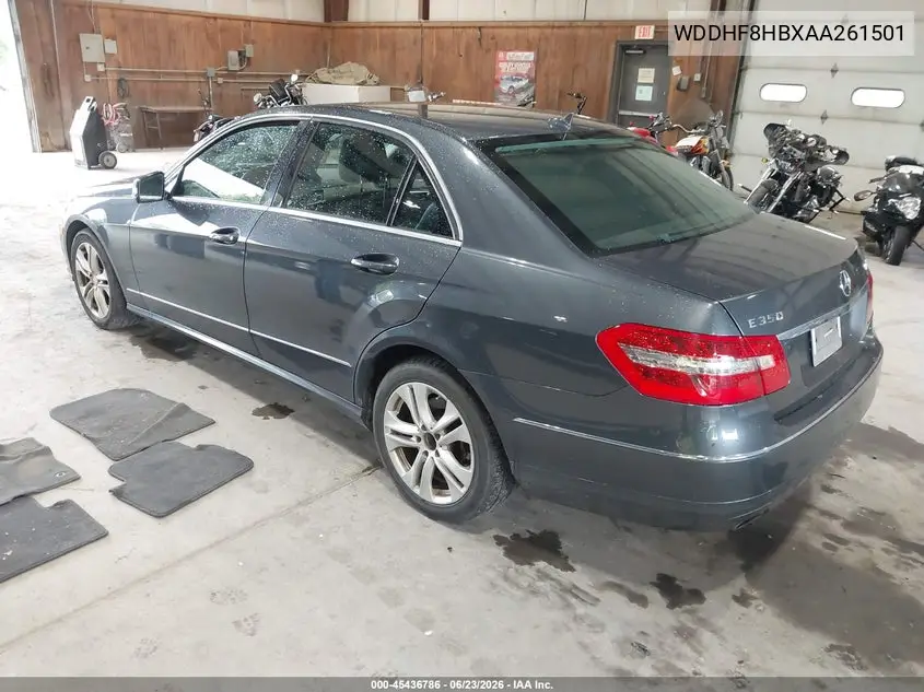 2010 Mercedes-Benz E 350 4Matic VIN: WDDHF8HBXAA261501 Lot: 45436786