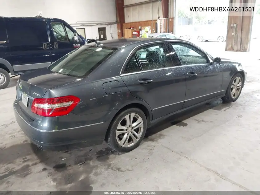 2010 Mercedes-Benz E 350 4Matic VIN: WDDHF8HBXAA261501 Lot: 45436786