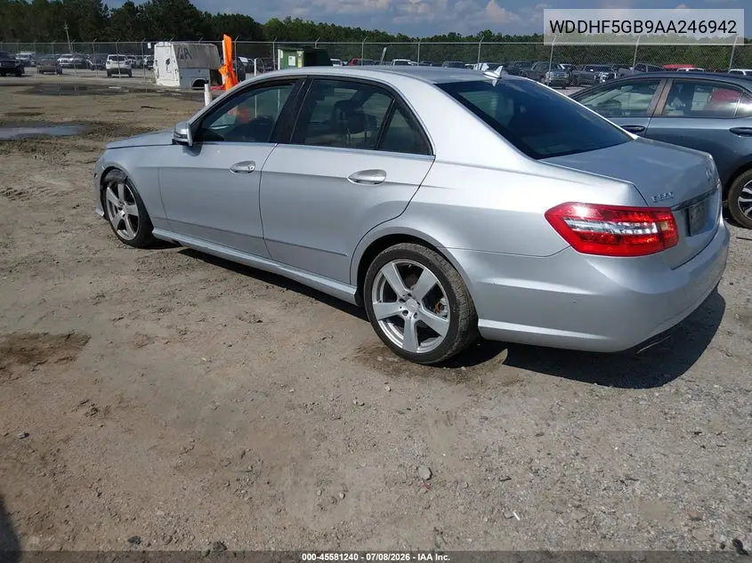 2010 Mercedes-Benz E 350 VIN: WDDHF5GB9AA246942 Lot: 45581240