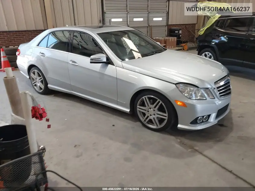 2010 Mercedes-Benz E 350 VIN: WDDHF5GB4AA166237 Lot: 45622291