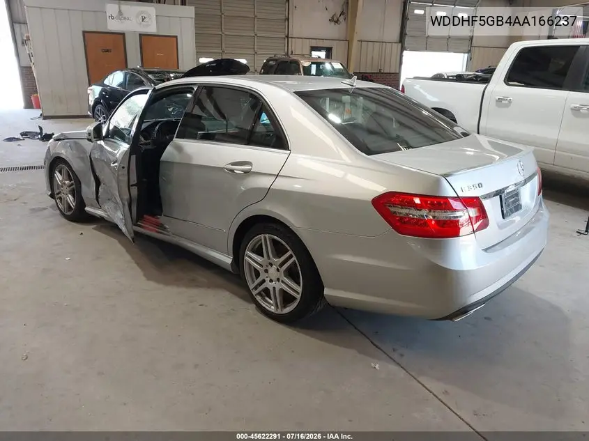 2010 Mercedes-Benz E 350 VIN: WDDHF5GB4AA166237 Lot: 45622291