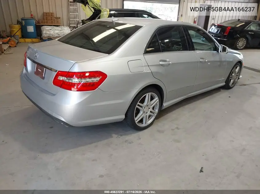 2010 Mercedes-Benz E 350 VIN: WDDHF5GB4AA166237 Lot: 45622291