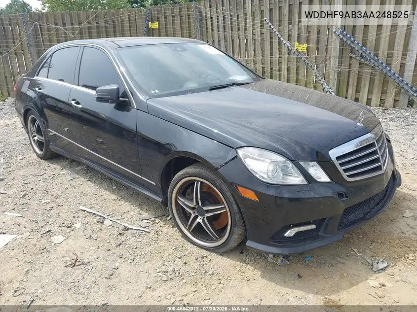 2010 Mercedes-Benz E 550 4Matic VIN: WDDHF9AB3AA248525 Lot: 45642012