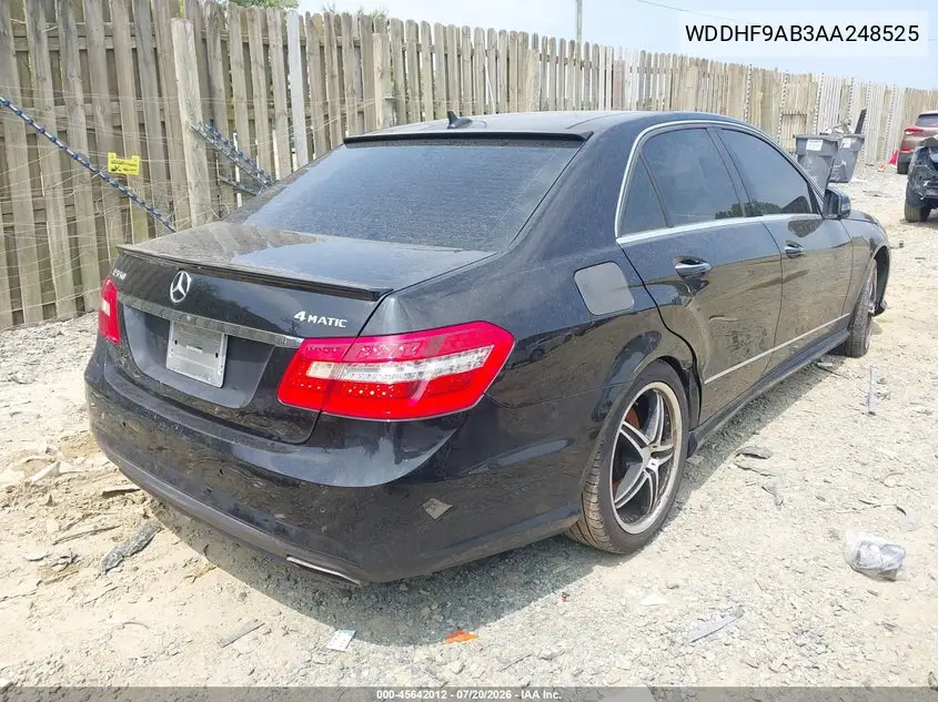 2010 Mercedes-Benz E 550 4Matic VIN: WDDHF9AB3AA248525 Lot: 45642012
