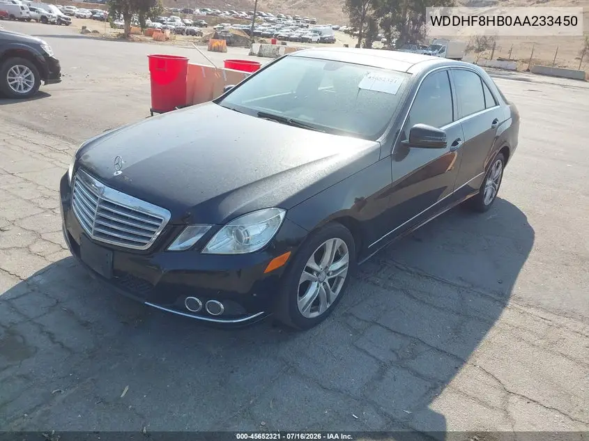 2010 Mercedes-Benz E 350 4Matic VIN: WDDHF8HB0AA233450 Lot: 45652321