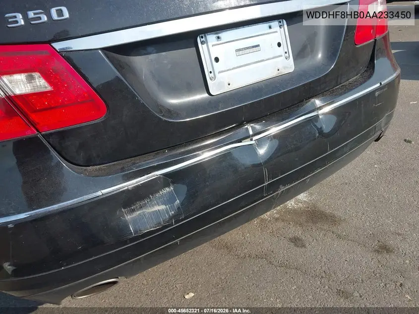 2010 Mercedes-Benz E 350 4Matic VIN: WDDHF8HB0AA233450 Lot: 45652321