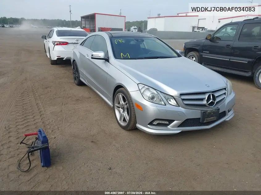 2010 Mercedes-Benz E 550 VIN: WDDKJ7CB0AF034083 Lot: 45672897