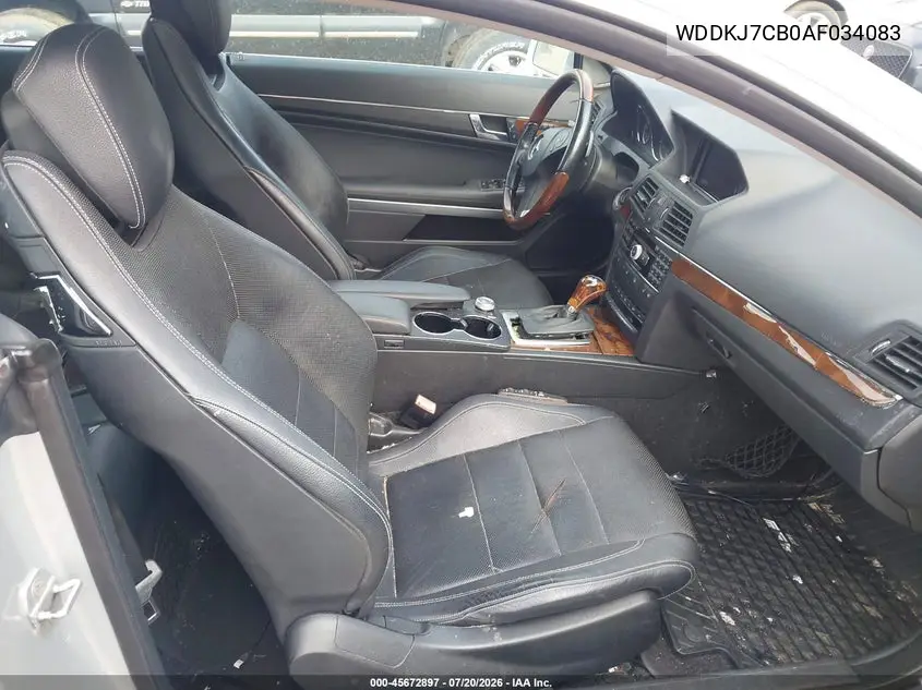 2010 Mercedes-Benz E 550 VIN: WDDKJ7CB0AF034083 Lot: 45672897