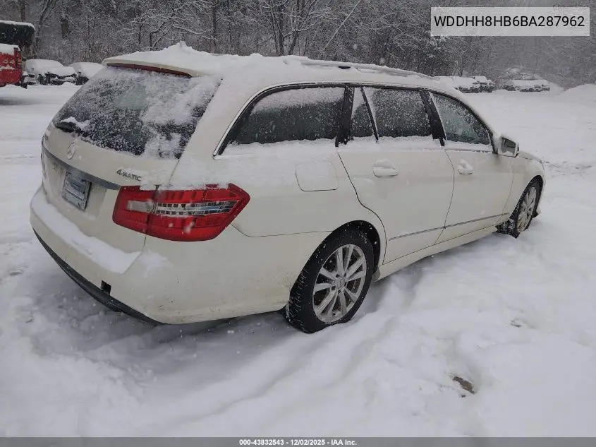WDDHH8HB6BA287962 2011 Mercedes-Benz E 350 4Matic