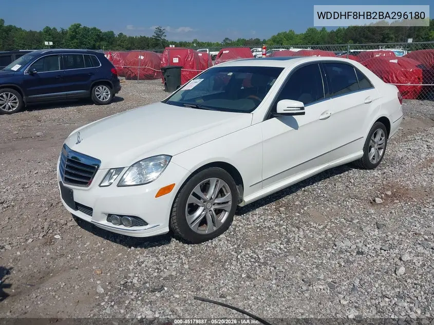 WDDHF8HB2BA296180 2011 Mercedes-Benz E 350 4Matic