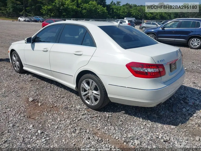 WDDHF8HB2BA296180 2011 Mercedes-Benz E 350 4Matic