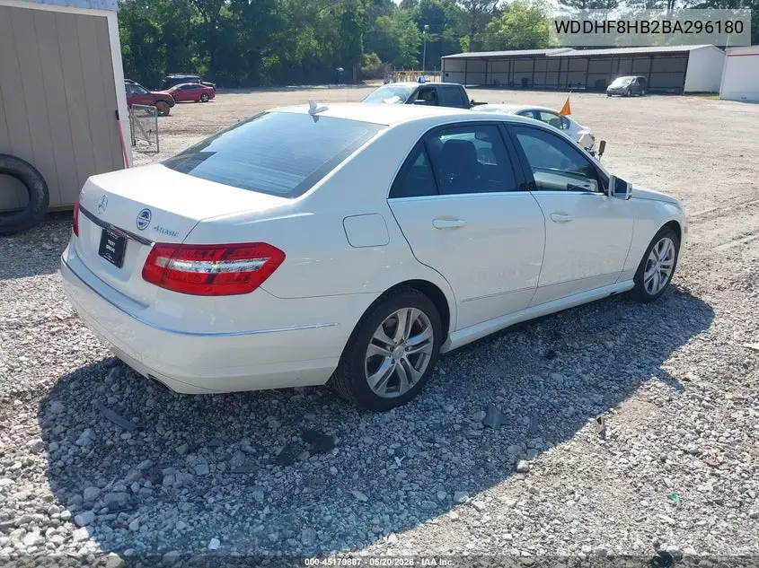 WDDHF8HB2BA296180 2011 Mercedes-Benz E 350 4Matic