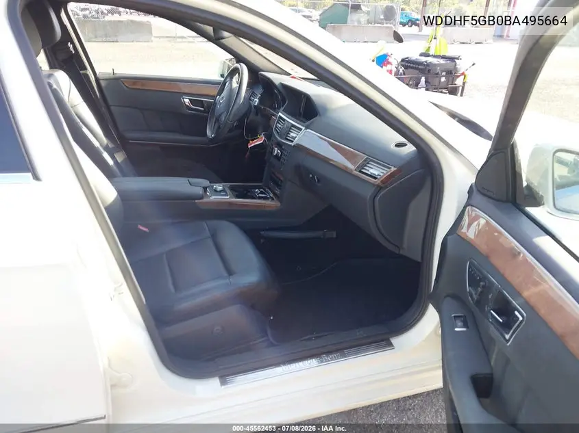 2011 Mercedes-Benz E 350 VIN: WDDHF5GB0BA495664 Lot: 45562453