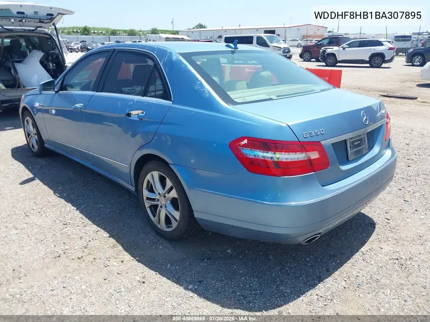 2011 Mercedes-Benz E 350 4Matic VIN: WDDHF8HB1BA307895 Lot: 45669869
