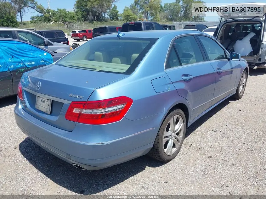 2011 Mercedes-Benz E 350 4Matic VIN: WDDHF8HB1BA307895 Lot: 45669869