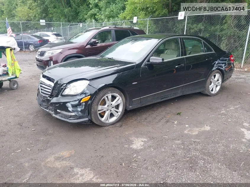 2012 Mercedes-Benz E 350 4Matic VIN: WDDHF8JB0CA617404 Lot: 45547315