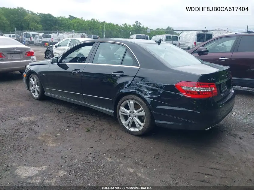 2012 Mercedes-Benz E 350 4Matic VIN: WDDHF8JB0CA617404 Lot: 45547315