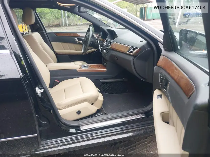 2012 Mercedes-Benz E 350 4Matic VIN: WDDHF8JB0CA617404 Lot: 45547315