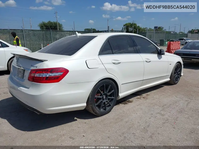 2012 Mercedes-Benz E 550 4Matic VIN: WDDHF9BB5CA544020 Lot: 45620398