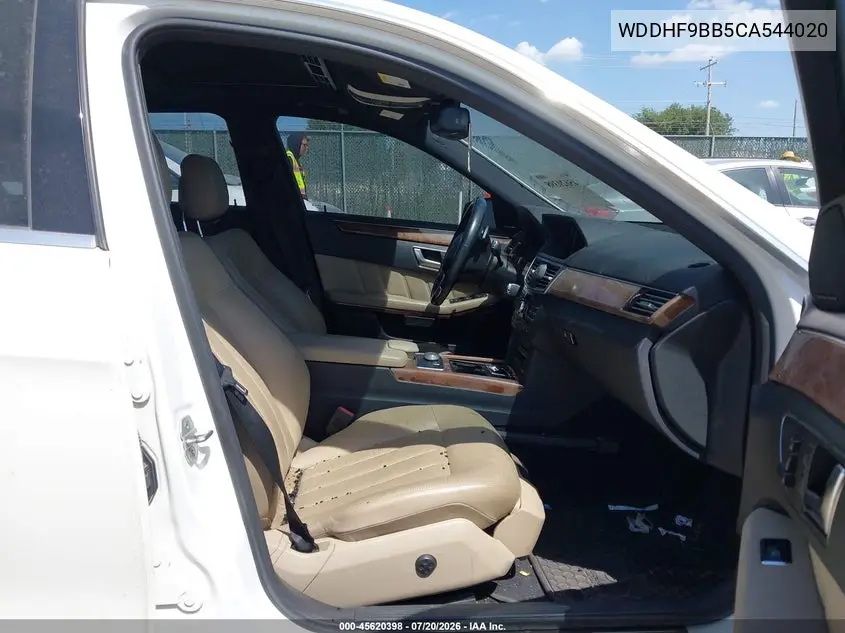 2012 Mercedes-Benz E 550 4Matic VIN: WDDHF9BB5CA544020 Lot: 45620398