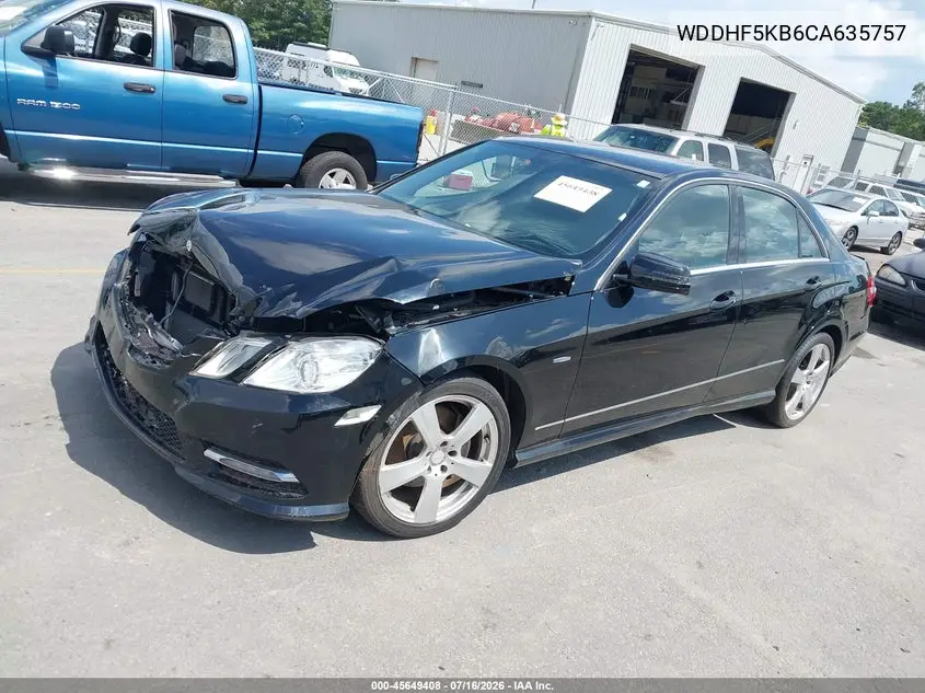 2012 Mercedes-Benz E 350 VIN: WDDHF5KB6CA635757 Lot: 45649408