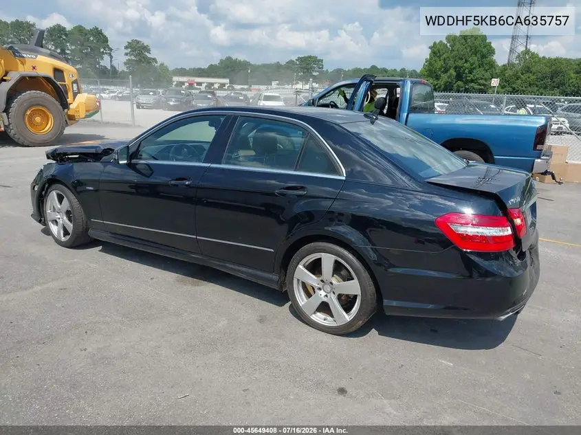 2012 Mercedes-Benz E 350 VIN: WDDHF5KB6CA635757 Lot: 45649408