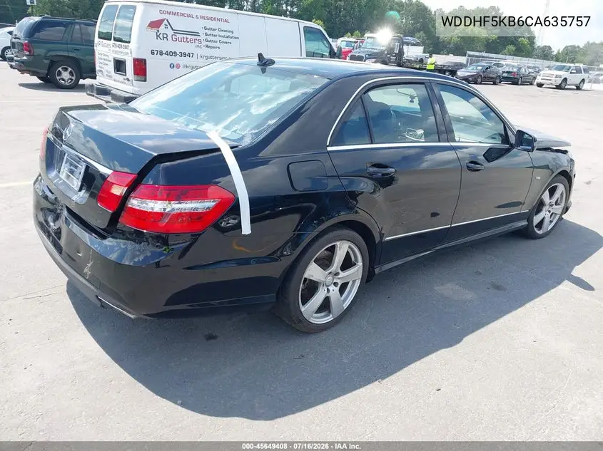 2012 Mercedes-Benz E 350 VIN: WDDHF5KB6CA635757 Lot: 45649408