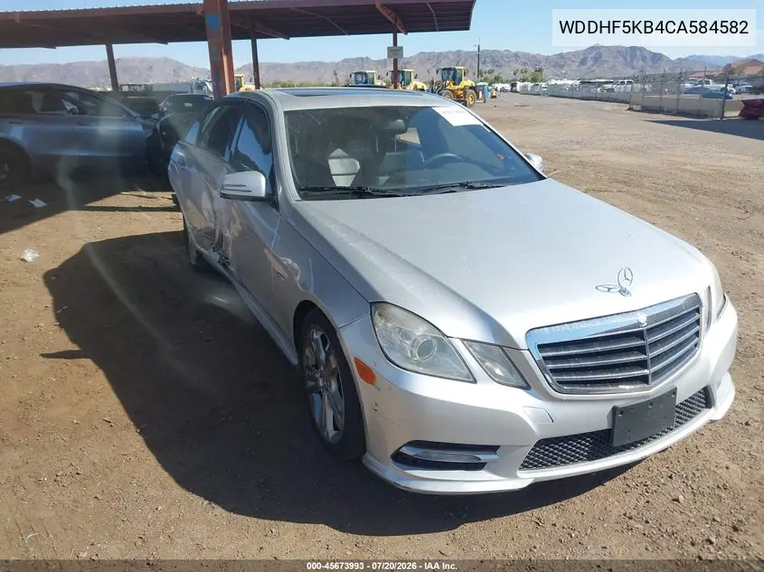 2012 Mercedes-Benz E 350 VIN: WDDHF5KB4CA584582 Lot: 45673993