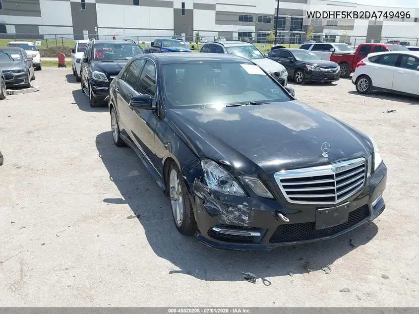 2013 Mercedes-Benz E 350 VIN: WDDHF5KB2DA749496 Lot: 45520208