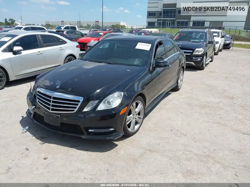 2013 Mercedes-Benz E 350 VIN: WDDHF5KB2DA749496 Lot: 45520208