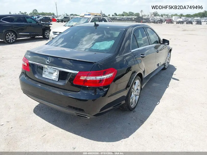 2013 Mercedes-Benz E 350 VIN: WDDHF5KB2DA749496 Lot: 45520208