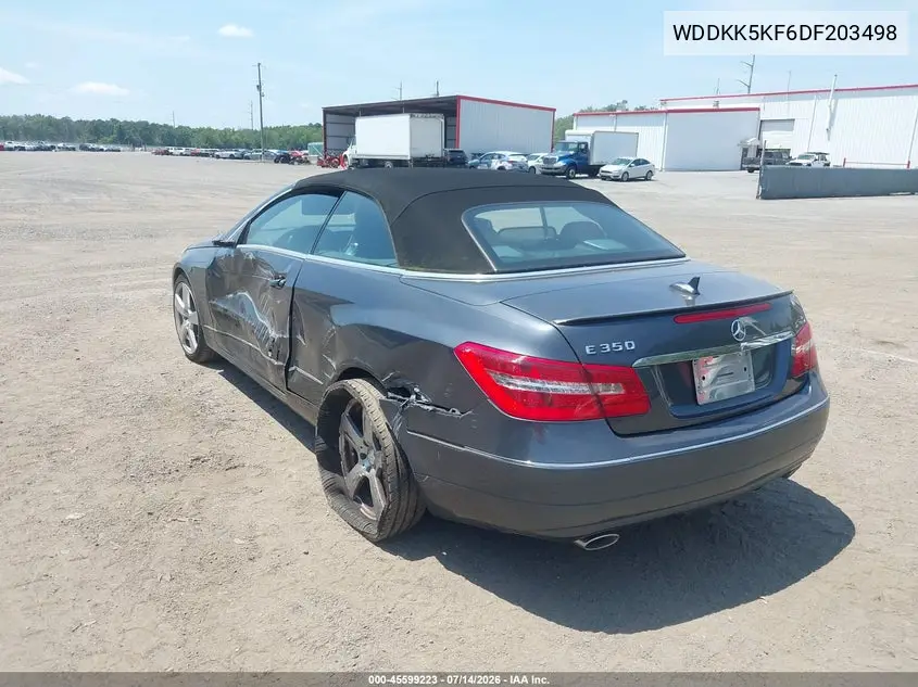 2013 Mercedes-Benz E 350 VIN: WDDKK5KF6DF203498 Lot: 45599223