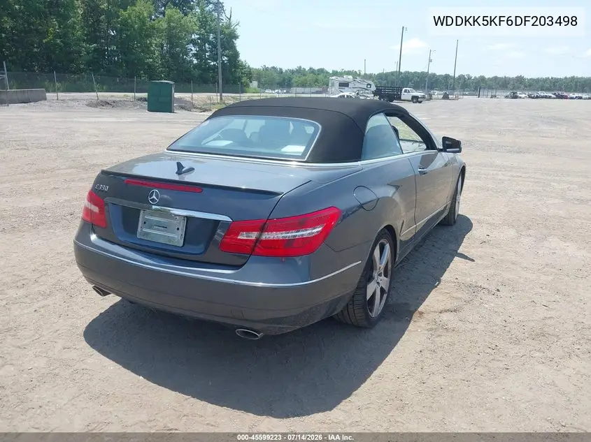 2013 Mercedes-Benz E 350 VIN: WDDKK5KF6DF203498 Lot: 45599223