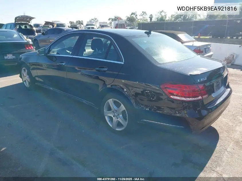 WDDHF5KB9EA921816 2014 Mercedes-Benz E 350