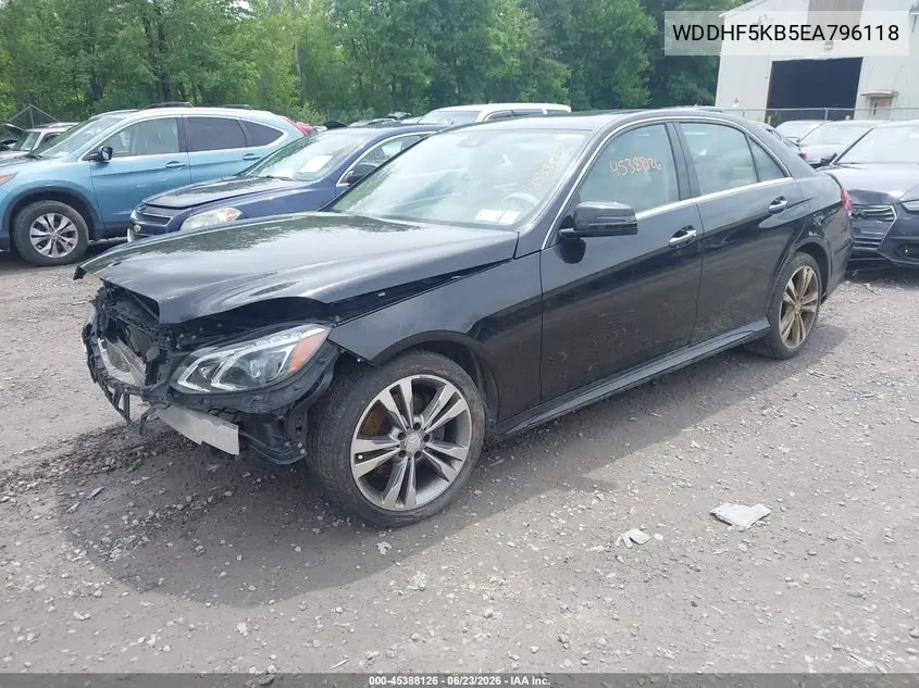 2014 Mercedes-Benz E 350 VIN: WDDHF5KB5EA796118 Lot: 45388126