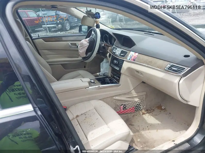 2014 Mercedes-Benz E 350 VIN: WDDHF5KB5EA796118 Lot: 45388126