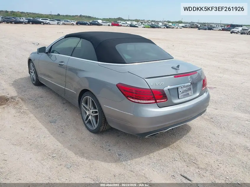 2014 Mercedes-Benz E 350 VIN: WDDKK5KF3EF261926 Lot: 45442085