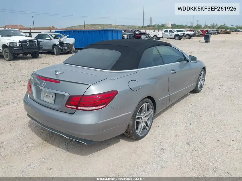 2014 Mercedes-Benz E 350 VIN: WDDKK5KF3EF261926 Lot: 45442085