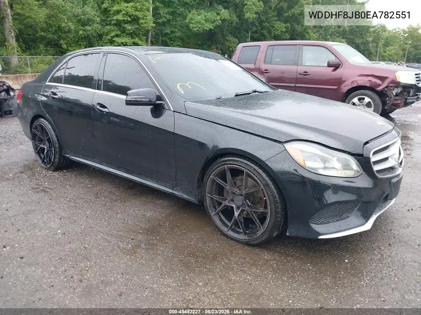 2014 Mercedes-Benz E 350 4Matic VIN: WDDHF8JB0EA782551 Lot: 45452227